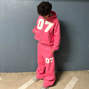 100% algodón bolsillo lateral hombro caído logotipo personalizado de gran tamaño suave pesado sudaderas con capucha y pantalones de chándal hombres conjunto de chándal para hombres - Product Image 2