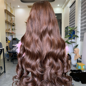 Cheveux Remy 100% vierges, cheveux humains naturels, cheveux ondulés, tissage de cheveux, double trame, 100 grammes, vente en gros au Vietnam, bon prix - Product Image 1