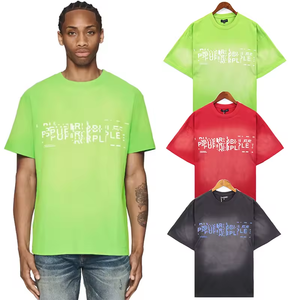 Camiseta Tie-Dye para Hombre al por Mayor, 100% Algodón, Sublimación, Logotipo Personalizado, OEM - Product Image 1