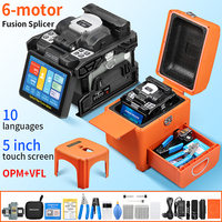 Signal Fire Otomatik L-90C Optik Fiber Kaynak Makinesi OPM/VFL 5 İnç Dokunmatik Ekran 10 Dil Desteği 6 Motorlu Fiber Optik Füzyon