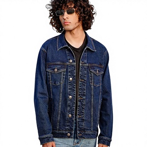 Veste en jean vintage personnalisée pour homme, respirante, séchage rapide, délavée à l'acide, mode hiver streetwear, vente chaude - Product Image 1