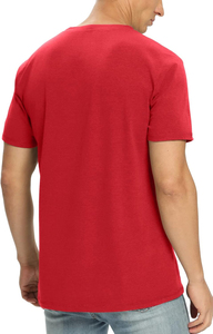 <b>Men's</b> Long Sleeve Best Premium Quality Workout Red T-<b>Shirts</b> Quick-Dry Cotton Blend Gym & Outdoor Wear <b>For</b> Adults Breathable - Product Image 4