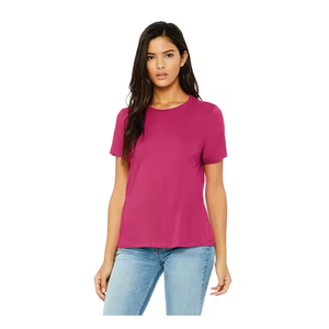 Camiseta estampada con cuello redondo para mujer, tela ligera transpirable, patrones modernos para viajes informales, ropa deportiva de verano - Product Image 1