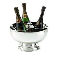Personnalisé Laiton Acier Inoxydable 5 L Vin Rouge Champagne Refroidisseur noir 8l ferme étain luxe noir or métal argent seau à glace