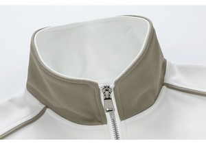 OEM ODM logotipo personalizado otoño Atlético correr sudaderas ligero media cremallera cuello redondo bordado Logo Terry 3D sudaderas - Product Image 4