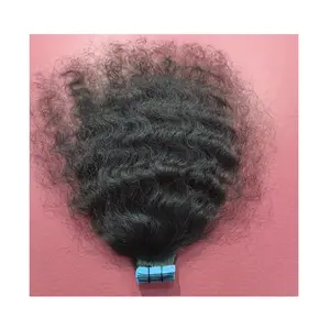 100 Maagdelijke Remy Tape In Haarverlenging Dubbel Getrokken Groothandels Indiase Human Raw Hair Extensions Snelle Verzending