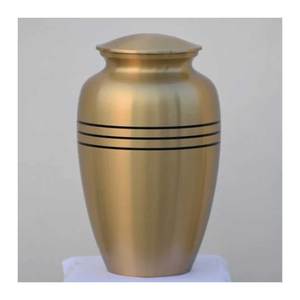 Color rosa con diseño hecho a mano Urna Cenizas Artículos funerarios Urna adulta de latón y aluminio para urna budista - Product Image 5