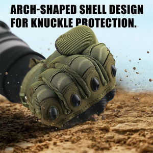Guantes de carreras de motos de cuero genuino para hombre, ropa deportiva larga con pantalla táctil para uso en exteriores, guantes de carreras protectores - Product Image 2