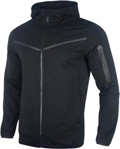 Wholesale Custom Tech Fleece Lightweight <b>Full</b> <b>Zip</b> <b>up</b> <b>Hoodie</b> Sweatshirt Active Bottoms Manufactured in Bulk - Product Image 2