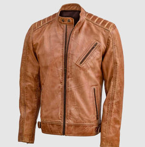 2026 Fabricant OEM Veste de moto de haute qualité manches en cuir personnalisées col montant motif de dessin animé Style de rue haute unisexe - Product Image 5
