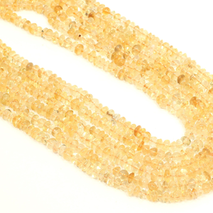 Cuentas de Citrino Natural AAA Lisas y Redondas, 13 Pulgadas, 4-6 mm, Calidad Fina AAA, Cuentas de Citrino Lisas para Joyería - Product Image 6