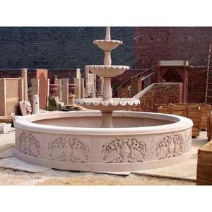 Fuente de doble cuenco hecha a mano, duradera, diseño tradicional, antiinflamable, PC + ABS, acero inoxidable, 304, elegante piscina bordada - Product Image 2