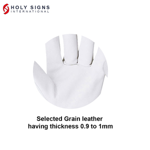 Canadian Rigger Cowhide Grain Leather Safety Gloves <b>for</b> Work Long Yellow Cuff Construction <b>Gardening</b> Industrial-Yellow - Product Image 4