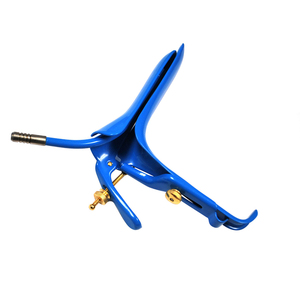 Roestvrijstalen Electro Vaginale Speculum Blauw Gecoat Diathermy Cusco En Graven Speculums Met Rookbuis - Product Image 4