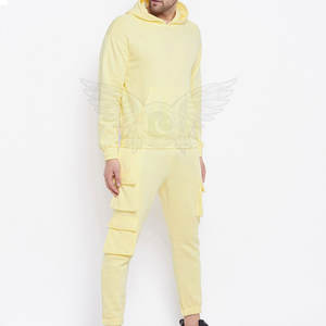 ชุดวอร์มสีพื้นสำหรับผู้ชายชุดวอร์มคอปก - Product Image 2