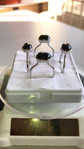 Bague en argent sterling 925 naturel avec pierres précieuses naturelles de différentes catégories et styles, parfaite pour les mariages ou les fiançailles - Product Image 2