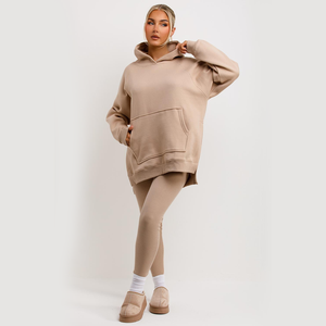 Sudadera con Capucha para Hombre, de Primera Calidad, Color Beige, Corte Regular, Diseño Personalizado Estampado y Bordado, Sudadera de Invierno de Fibra de Bambú - Product Image 1