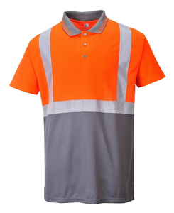 Polos de travail haute visibilité de sécurité réfléchissants pour hommes OEM personnalisés - Product Image 6