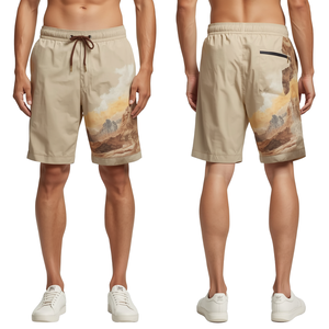 Pantalones cortos estampados para hombre de Fashion Forward con diseño Desert Storm y construcción de primera calidad para un estilo de vida informal. - Product Image 1