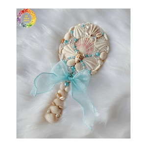 เปลือกหอยเงือกแฮนด์เมดดีไซน์หรูหราแบบท้องทะเล | เปลือกหอยธรรมชาติและไข่มุก | อุปกรณ์เสริมคุณภาพสูงสไตล์ที่เป็นเอกลักษณ์ - Product Image 6