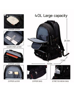 Sacs de randonnée en nylon souples, durables et élégants, couleur/logo personnalisés, grande capacité, sacs de sport d'extérieur, sacs de gym - Product Image 2