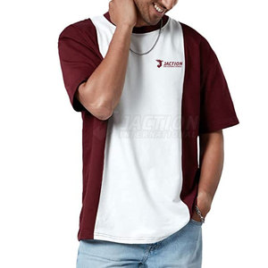 Camiseta estampada holgada de gran tamaño de alta calidad para hombre Camiseta estampada de algodón holgada de diseño OEM para hombre - Product Image 4