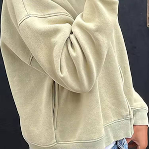 Nouveau élégant à la mode respirant hommes fermeture éclair sweats à capuche surdimensionné Boxy lâche goutte épaule vêtements décontractés utilisation lourde pour l'hiver - Product Image 4