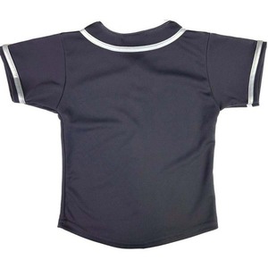Maillot de baseball respirant à séchage rapide avec broderie pour hommes, maillots de sport vintage à rayures et col en V avec boutons pour adultes, au prix de gros - Product Image 4