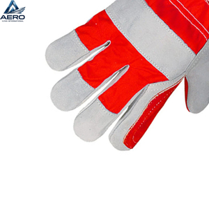 Guantes de Trabajo de Cuero con Protección Completa para los Dedos, Transpirables, de Tela, Guantes de Seguridad de Cuero con Protección Completa para los Dedos - Product Image 4