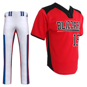 Wholesale Best Selling Unisex Baseball Uniform Customized Logo Team Name 100% Polyester Cotton Short Sleeve Moisture-Wicking - Product Image 3
