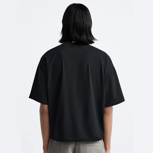 Heavy Weight Over Size <b>T</b>-<b>shirt</b> Cotton <b>Cropped</b> Tshirts Custom Logo Boxy <b>Fit</b> Blank Streetwear Men <b>T</b> <b>Shirt</b> - Product Image 5