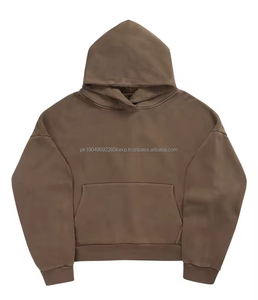 Sweat-shirt surdimensionné uni avec impression personnalisée, poids lourd, 500 g/m², molleton épais en coton, lavage à l'acide - Product Image 2