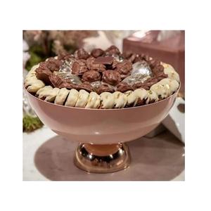 Bol à chocolat en aluminium couleur or avec bol de service de la meilleure qualité pour les mariages et les événements - Product Image 5