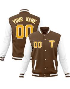 Men's Vintage Style Bomber Jacket Classic Canvas Baseball <b>Top</b> Winter Outwear Stand Collar Zipper Closure Front Logo Low Price - Product Image 1