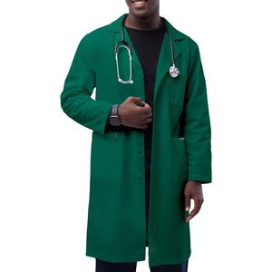 Uniforme d'infirmière de qualité supérieure, uniforme d'hôpital, blouse de laboratoire à manches longues, 100% polyester, femme, homme, unisexe, uniforme de médecin - Product Image 1