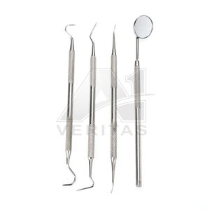 Instruments chirurgicaux dentaires VERITAS de haute qualité, 4 pièces, en acier manuel, ensembles d'examen avec spatule de remplissage en résine composite - Product Image 6