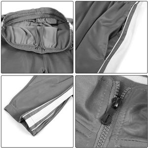 Costume pour homme coupe-vent en polyester léger avec logo personnalisé Ensemble de survêtements coupe-vent en nylon à fermeture éclair de qualité supérieure - Product Image 4