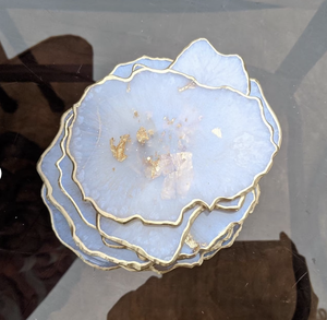 ที่รองแก้วเรซินอีพ็อกซี่ทำด้วยมือสไตล์มหาสมุทรทะเลของขวัญตกแต่งบ้านถ้วยชากาแฟงานฝีมือเรซิ่นจากอินเดีย - Product Image 6