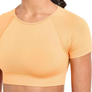 Hauts courts écologiques personnalisables pour femmes été à manches courtes vêtements actifs pour Yoga Gym T-shirts d'entraînement vêtements de sport - Product Image 6