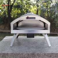 Four à pizza au gaz portable professionnel Ovendesign, petit, pour l'extérieur, sans fumée, pour pizza, saumon, steak, ailes de poulet, pour usage domestique