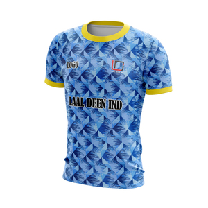 Quốc tế màu đen tùy chỉnh đội bóng đá mặc tùy chỉnh thăng hoa T-shirt thể thao mặc đồng phục bóng đá - Product Image 6