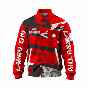 Veste de Baseball à Bas Prix Meilleure Vente Veste de Baseball Respirante Bouton Caché Veste d'Hiver de Baseball - Product Image 1