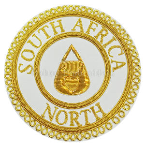 Insigne de robe provinciale artisanale maçonnique pour aumônier-insigne de tablier maçonnique-insigne fait main - Product Image 6