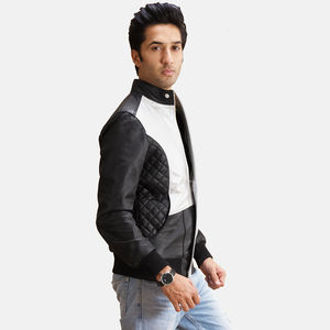 Veste en cuir véritable pour hommes, coupe-vent de haute qualité, coupe-vent, tendance, tendance, 100% - Product Image 4