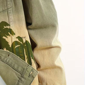 Vente en gros veste en jean de haute qualité pour hommes veste en jean surdimensionnée personnalisée veste en jean pour hommes livraison directe - Product Image 5