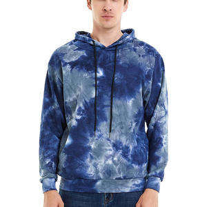 Nouveau modèle 2026, Meilleures ventes : Sweat à capuche tie-dye pour homme, coupe oversize, 100% coton, avec logo personnalisé et style uni - Product Image 2