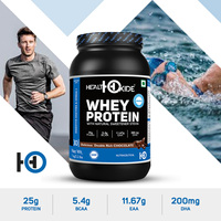 Suplemen Olahraga Whey Protein Blend Powder Rasa Cokelat Berkualitas Terbaik Bersertifikat GMP untuk Dewasa dalam Kemasan Besar