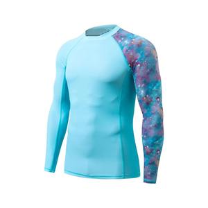 Protector de erupción de compresión de alta calidad para hombres, manga corta, manga larga, secado rápido, transpirable, protección Uv, ropa para deportes acuáticos - Product Image 4