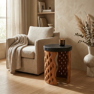 Modern Design Decorative Wooden <b>Stool</b> for Bedroom Living Room Hotel Apartment Villa Patio Furniture for All Spaces - Product Image 5