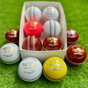 Pelotas de Cricket de Primera Calidad al Por Mayor, al Mejor Precio, Pelotas de Cricket de Calidad para Partidos, 156 g, Tamaño Masculino, Color Rojo, Blanco, Rosa, Amarillo - Product Image 2